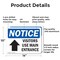Signmission Visitors Use Main Entrance Up Arrow OSHA Notice Sign, Aluminum, 14in W x 10in L, 2PK OS-2PACK-NS-A-1014-L-18885 - alternate 5